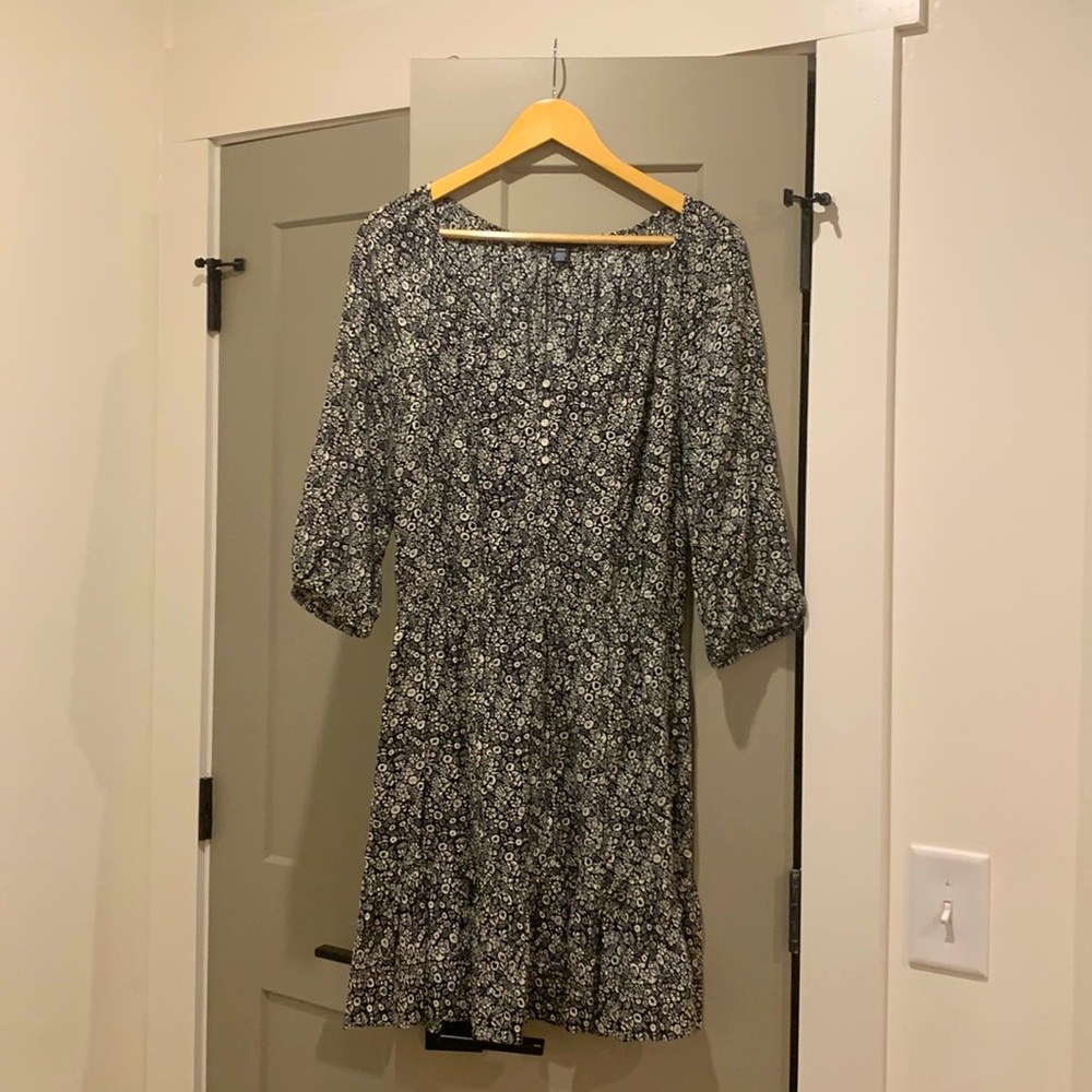 Black & white floral dress